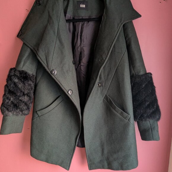 Asymmetrical Winter Coat - Picture 2 of 15